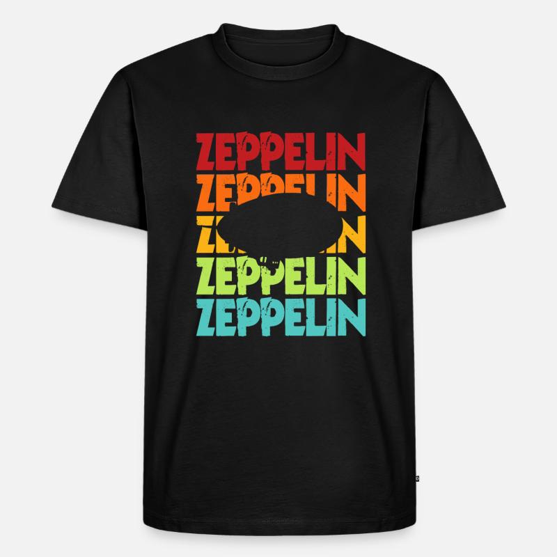 Zeppelin - Männer Premium Bio T-Shirt - Schwarz