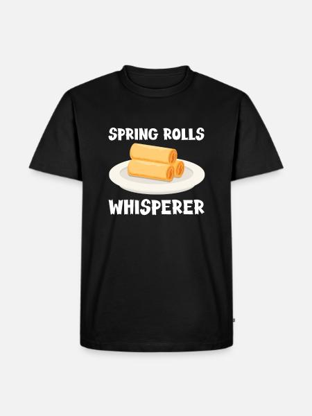 Spring Rolls Whisperer - Men's Premium Organic T-Shirt - black