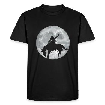 Rodeo Rider Gift - Men's Premium Organic T-Shirt - black - Front - Nico (187cm)