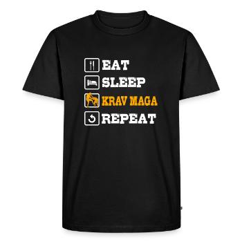 Krav Maga - T-shirt Premium bio Homme - noir - Devant - Nico (187cm)