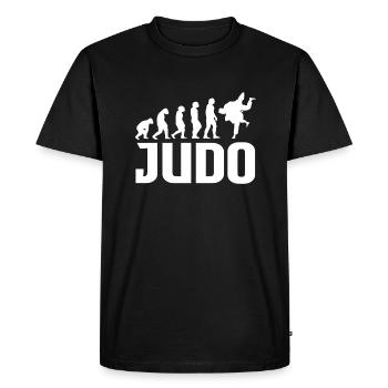 Judo Evolution - Men's Premium Organic T-Shirt - black - Front - Nico (187cm)