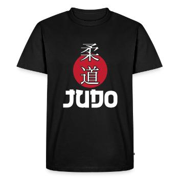 Judo - Men's Premium Organic T-Shirt - black - Front - Nico (187cm)