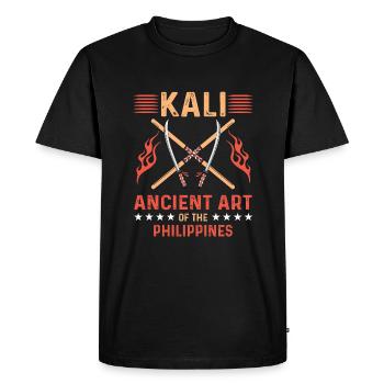 Kali Gift Eskrima - Men's Premium Organic T-Shirt - black - Front - Nico (187cm)