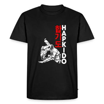 Hapkido - Men's Premium Organic T-Shirt - black - Front - Nico (187cm)