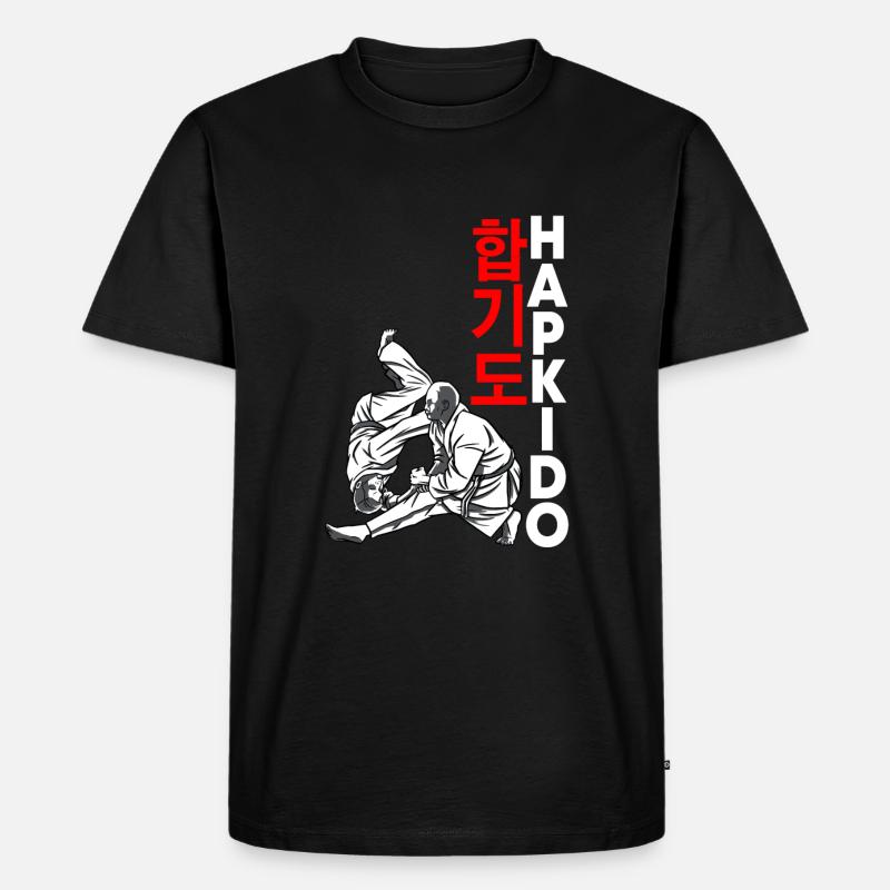 Hapkido - Männer Premium Bio T-Shirt - Schwarz
