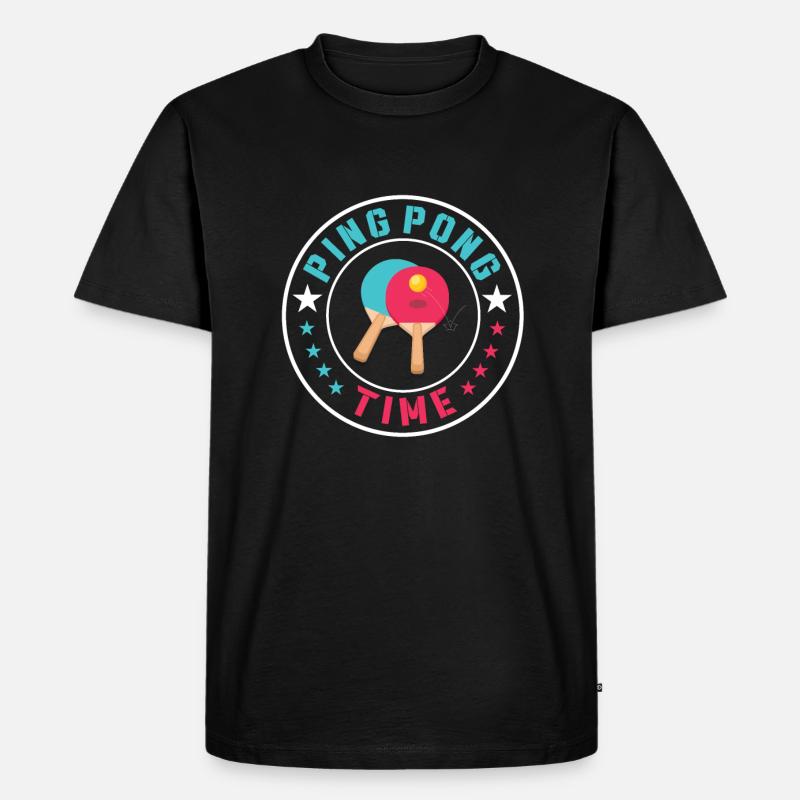 Temps de ping-pong - T-shirt Premium bio Homme - noir