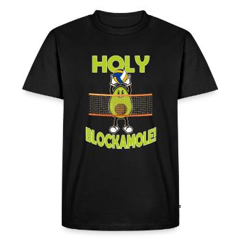Volleyball Avocado - Men's Premium Organic T-Shirt - black - Front - Nico (187cm)