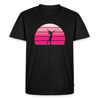 Majorette Silhouette - T-shirt Premium bio Homme - noir - Devant - Nico (187cm)