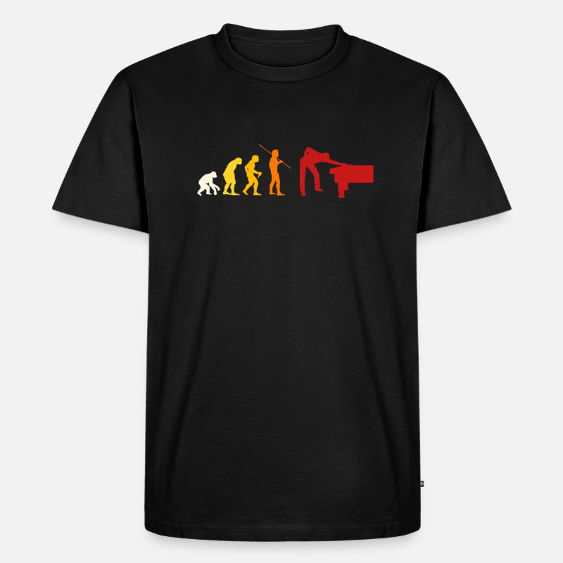 Évolution du billard - T-shirt Premium bio Homme - noir