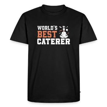 Traiteur Cadeau Traiteur Traiteur - T-shirt Premium bio Homme - noir - Devant - Nico (187cm)
