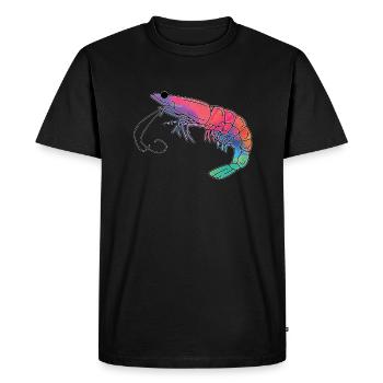 Crevette - T-shirt Premium bio Homme - noir - Devant - Nico (187cm)