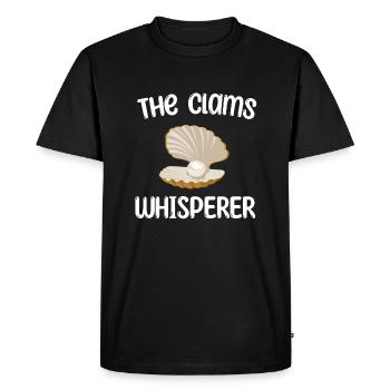 Shell Whisperer - Men's Premium Organic T-Shirt - black - Front - Nico (187cm)