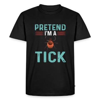 Tick T-Shirt - Men's Premium Organic T-Shirt - black - Front - Nico (187cm)