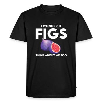 Chemise De Figue - T-shirt Premium bio Homme - noir - Devant - Nico (187cm)