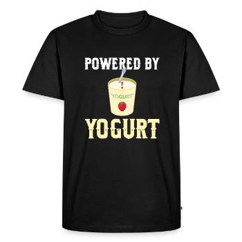 Cadeau de yaourt - T-shirt Premium bio Homme - noir - Devant - Nico (187cm)