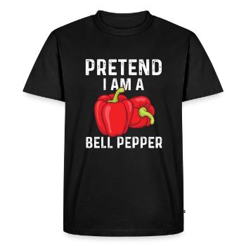 Amateurs de paprika - T-shirt Premium bio Homme - noir - Devant - Nico (187cm)