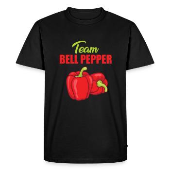 Équipe Paprika - T-shirt Premium bio Homme - noir - Devant - Nico (187cm)