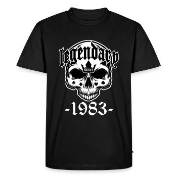 Légendaire depuis 1979 | du crâne Les couleurs peuvent être modifiées - T-shirt Premium bio Homme - noir - Devant - Nico (187cm)