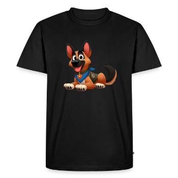 malinois 14 - T-shirt Premium bio Homme - noir - Devant - Nico (187cm)
