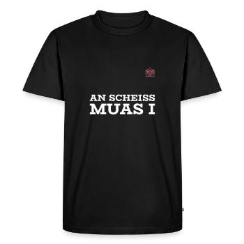 An Scheiss Muas I - chemise pour la Bavière et l'Autriche - T-shirt Premium bio Homme - noir - Devant - Nico (187cm)