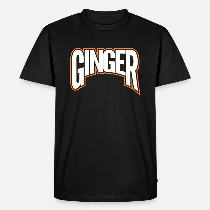 Ginger! Proud Ginger! - Männer Premium Bio T-Shirt - Schwarz