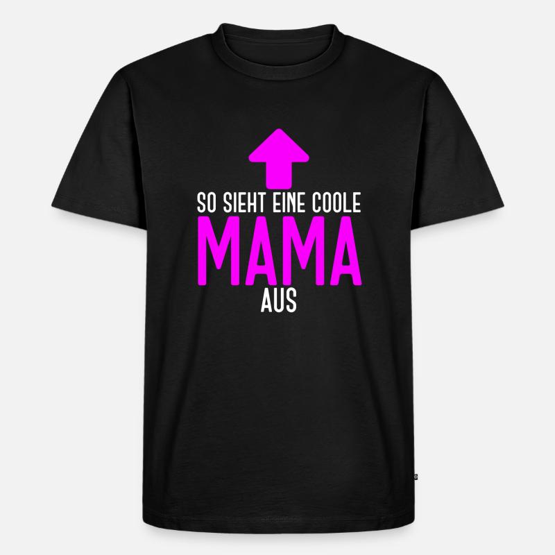 Coole Mama - Männer Premium Bio T-Shirt - Schwarz