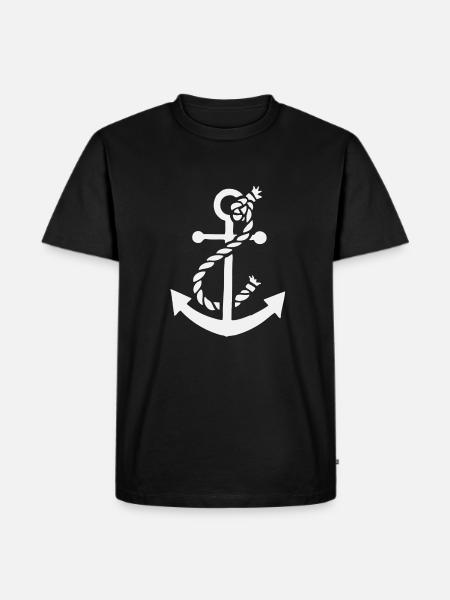 Ancre - Anchor - Maritim - Nautik - T-shirt Premium bio Homme - noir