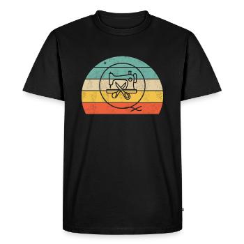 Design de couture pour couturière - T-shirt Premium bio Homme - noir - Devant - Nico (187cm)