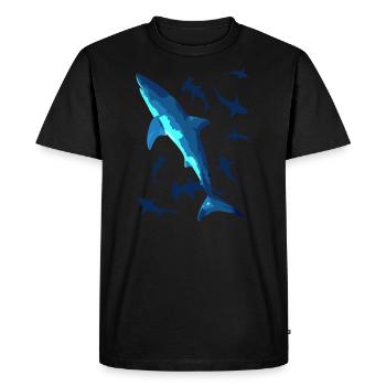 Great White Shark Sharks - Men's Premium Organic T-Shirt - black - Front - Nico (187cm)