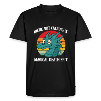Nous ne l’appelons pas Magical Death Crache Dragon - T-shirt Premium bio Homme - noir - Devant - Nico (187cm)