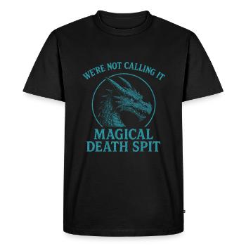 Nous ne l’appelons pas Magical Death Crache Dragon - T-shirt Premium bio Homme - noir - Devant - Nico (187cm)