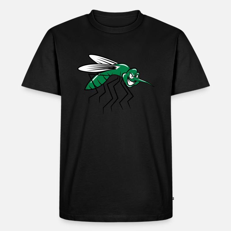 Mücke witzig comic - Männer Premium Bio T-Shirt - Schwarz