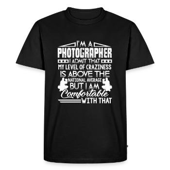 Photographer I'm A Photographer - Men's Premium Organic T-Shirt - black - Front - Nico (187cm)