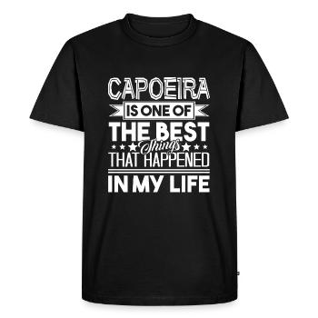 Capoeira Is One Of The Best - Men's Premium Organic T-Shirt - black - Front - Nico (187cm)