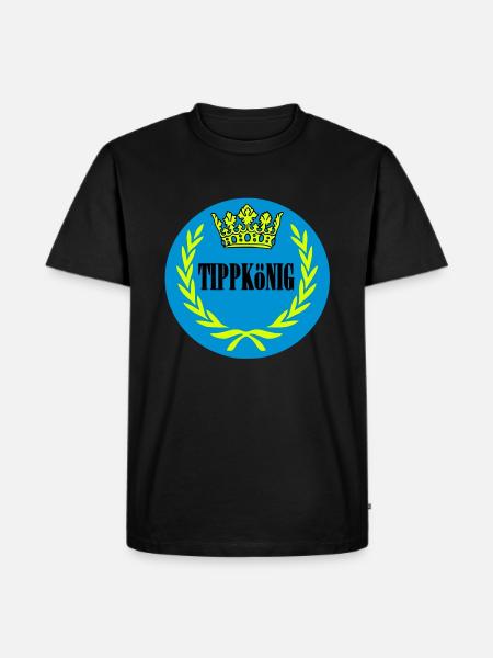 tippkoenig - Männer Premium Bio T-Shirt - Schwarz