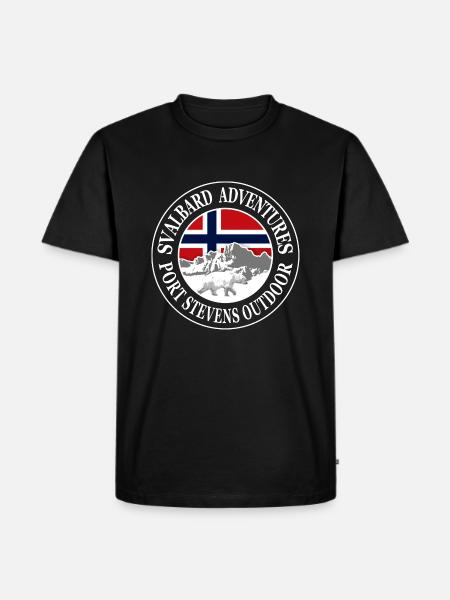 Svalbard - Polar bear - Spitzbergen - Eisbär - Männer Premium Bio T-Shirt - Schwarz