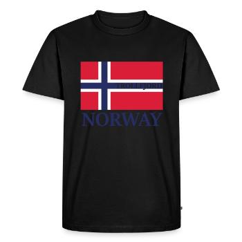 Norvège Trollfjord Scandinavie Fjords Vacances - T-shirt Premium bio Homme - noir - Devant - Nico (187cm)