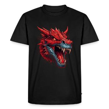 Dragon mystical wyworm monster monster monster - Men's Premium Organic T-Shirt - black - Front - Nico (187cm)