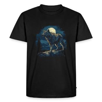Chien, loup-garou, Cerberus, mythe mythique de - T-shirt Premium bio Homme - noir - Devant - Nico (187cm)