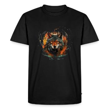 Chien, loup-garou, Cerberus, mythe mythique de - T-shirt Premium bio Homme - noir - Devant - Nico (187cm)
