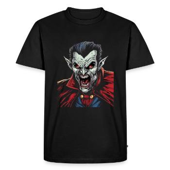 Monster Monster Demon Devil Vampire Guhl Zombie - Men's Premium Organic T-Shirt - black - Front - Nico (187cm)
