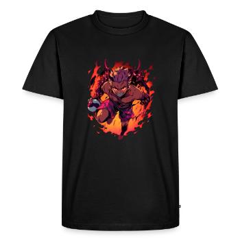 Monster Monster Demon Devil Vampire Guhl Zombie - Men's Premium Organic T-Shirt - black - Front - Nico (187cm)