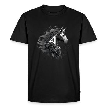 Mecha Animal Tiger Wolf Fox Dino Bear Cyborg - Men's Premium Organic T-Shirt - black - Front - Nico (187cm)