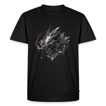 Mecha Animal : tigre, loup, renard, dinosaure, - T-shirt Premium bio Homme - noir - Devant - Nico (187cm)