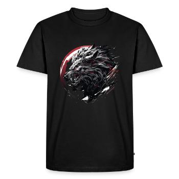 Mecha Animal Tiger Wolf Fox Dino Bear Cyborg - Men's Premium Organic T-Shirt - black - Front - Nico (187cm)