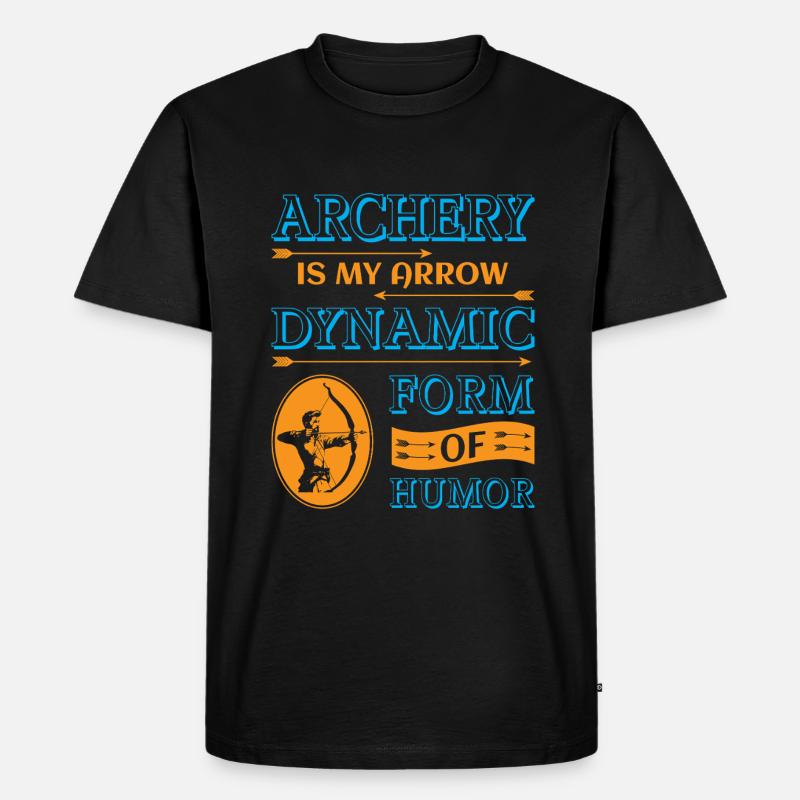 Bogenschießen Bogenschütze - Männer Premium Bio T-Shirt - Schwarz