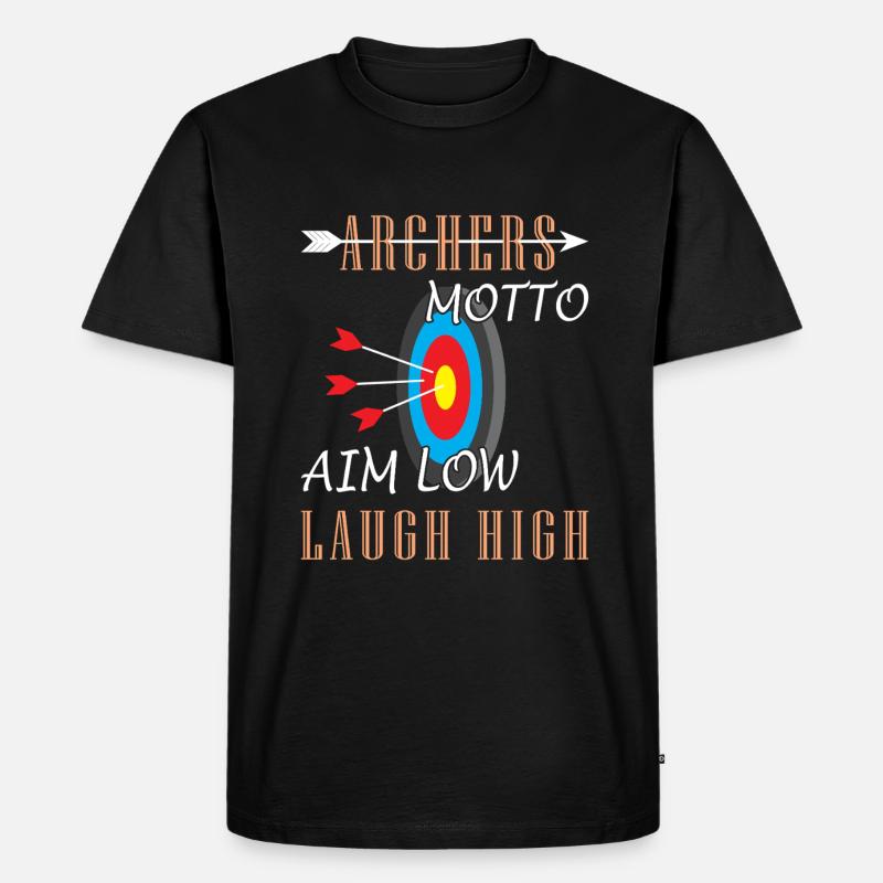Bogenschießen Bogenschütze - Männer Premium Bio T-Shirt - Schwarz