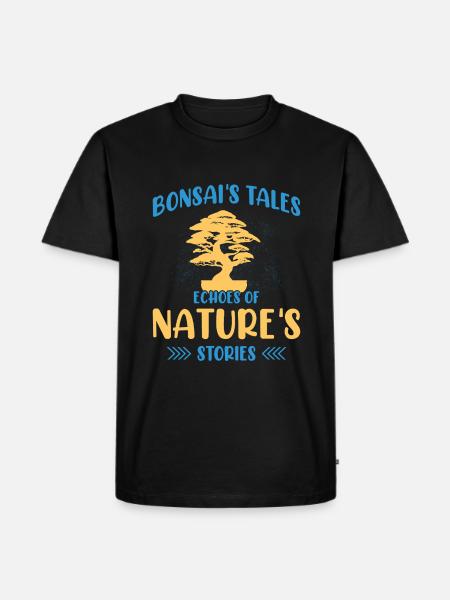 Bonsai Tree - Männer Premium Bio T-Shirt - Schwarz