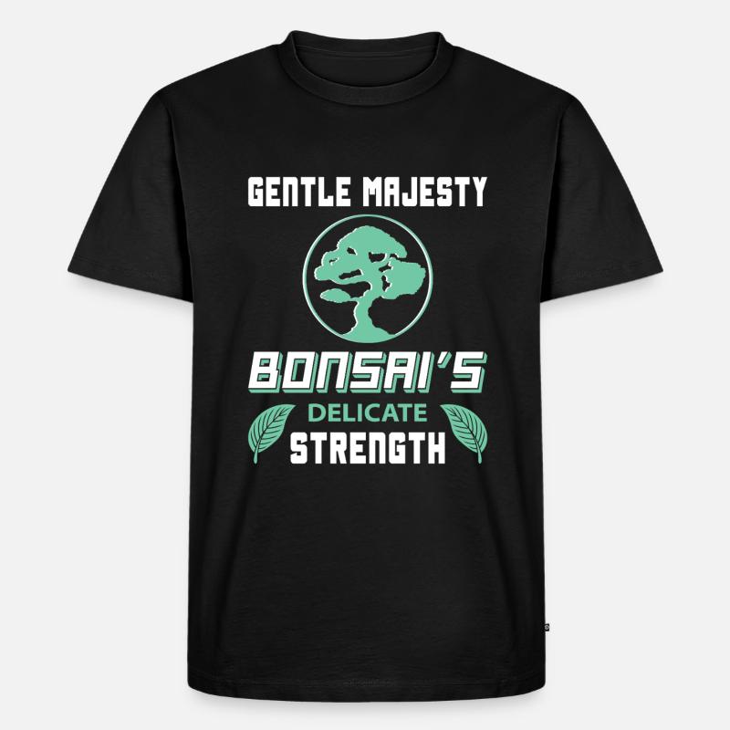 Bonsai Tree - Männer Premium Bio T-Shirt - Schwarz