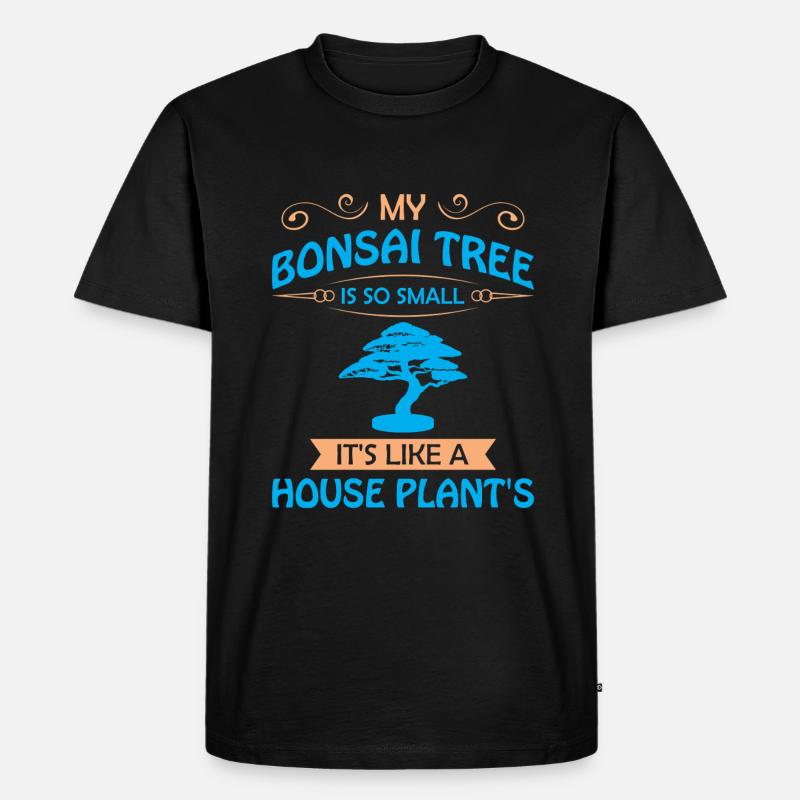 Bonsai Tree - Männer Premium Bio T-Shirt - Schwarz